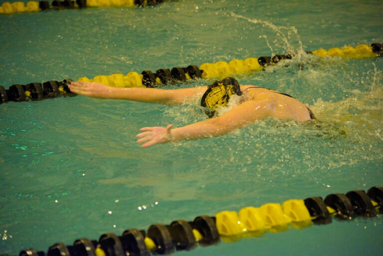 Student swimming